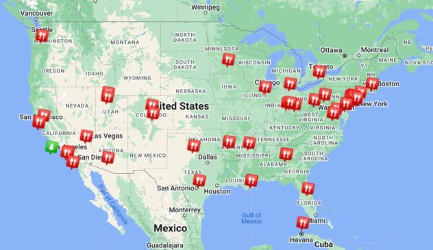 Best Burgers in America Map Mr Local History Project