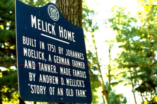 BM Melick house sign