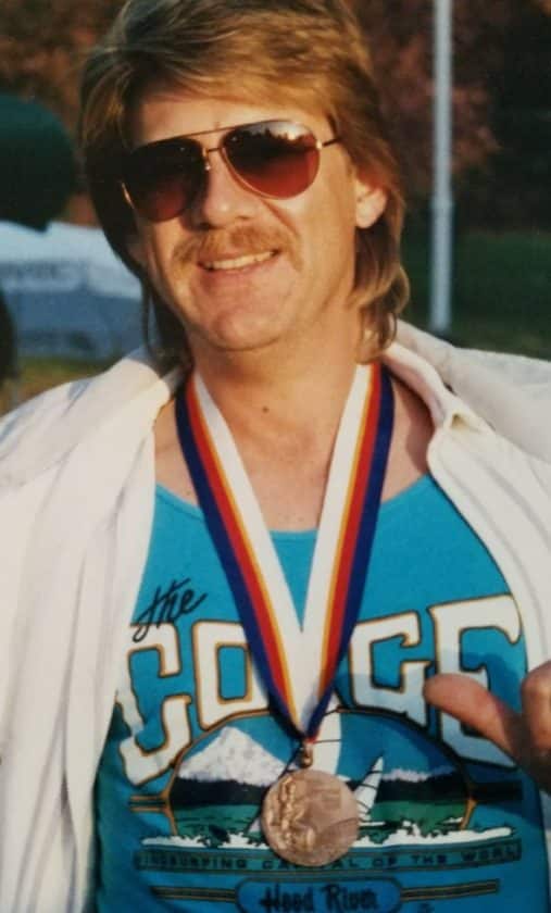 Greg Grim with 84 Bronze Olympic Medal