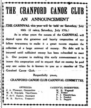 1909 CCC Cannival Announcement Chronicle 1909 04 08