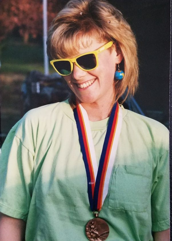 Jill with Olympic Medal