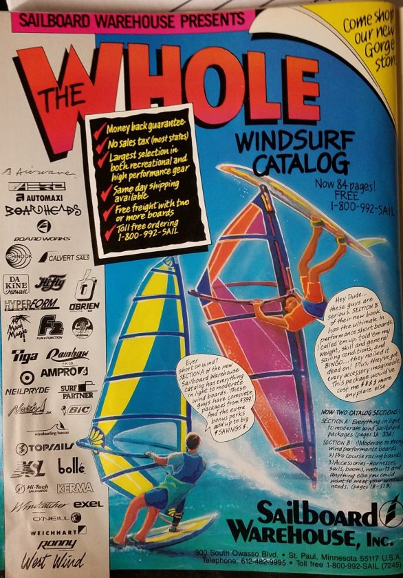 Sailboard Warehouse Ad