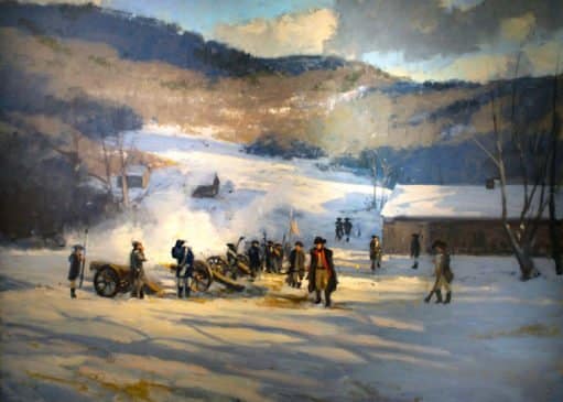 Vanderveer Painting Winter at Pluckemin