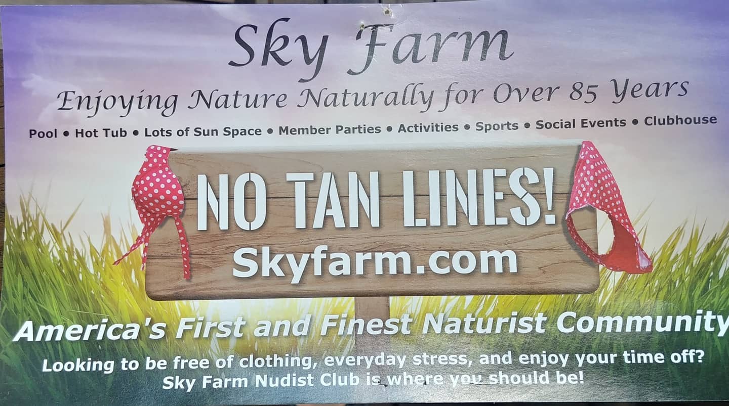 Sky Farm - The Oldest Clothing-Optional Retreat in the United States Right  Here in Liberty Corner - Mr. Local History Project