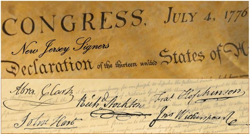 Five NJ Signers of the Declaration of Independence - Mr Local History