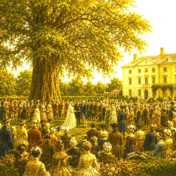 Painting The Wedding at Basking Ridge July 27, 1779
