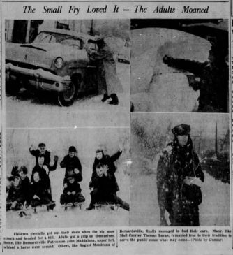 March 19 1956 Snowstorm Bville News
