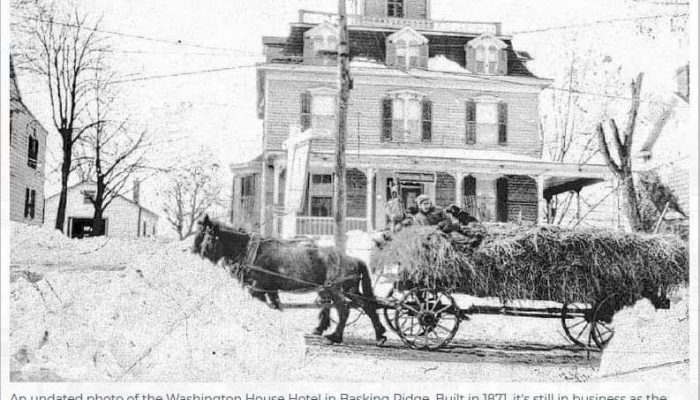 Washington House in the snow late 1800's