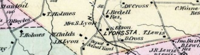 Beers 1873 Map Lyon