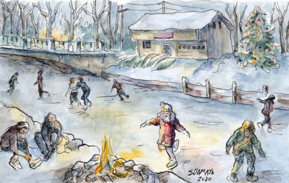 Steve Damato Cranford Skating Art