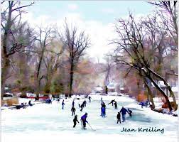 Winter Skating Rahway River Cranford NJ Mr Local History