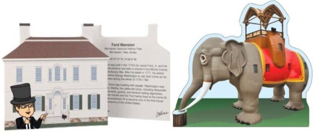 Ford Mansion and Lucy the Elephant Keepsakes Mr Local History Project
