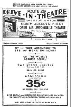 Union Drive In Ad