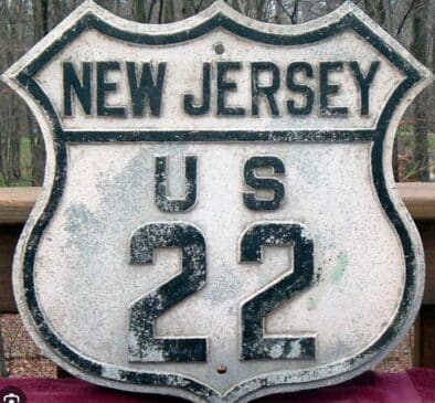 Route 22 Road Sign