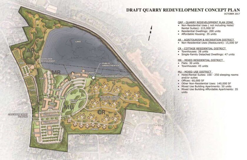 proposed millington quarry redevelopment plan