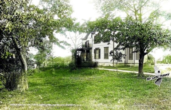 BR Lee House Capture Postcard c1895 colorized