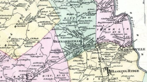 Franklin Corners Historic District Mr Local History 1873 FW Beers Map