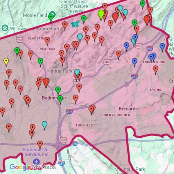 Grand Mansions and Historic Estates Mapped in New Jersey’s Somerset Hills