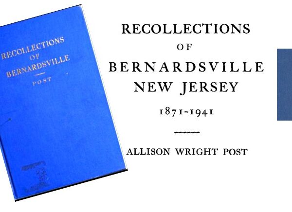 Recollations of Bernardsville Book Cover and title 1