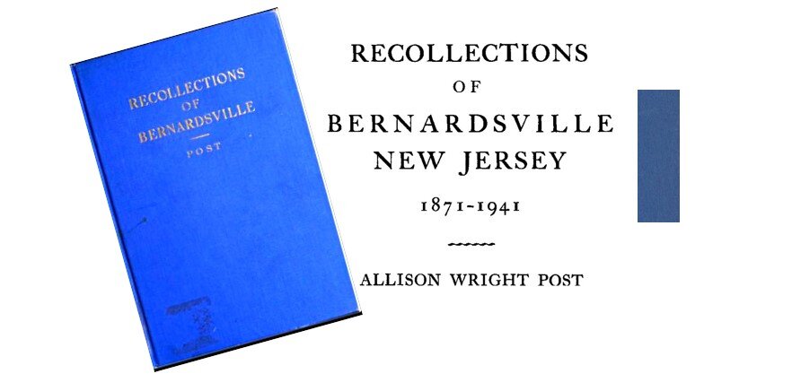 Recollations of Bernardsville Book Cover and title 1