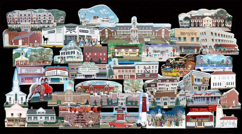 New Jersey Historic Wooden Keepsake Collection