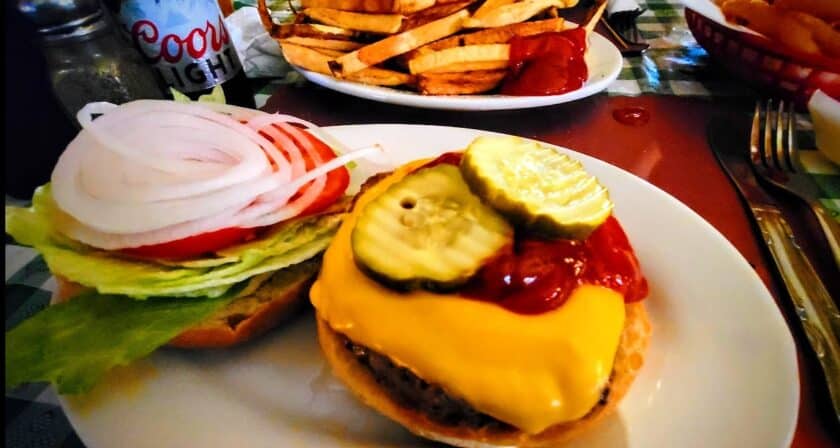Besties Top O the Hill Burger Mr Local History