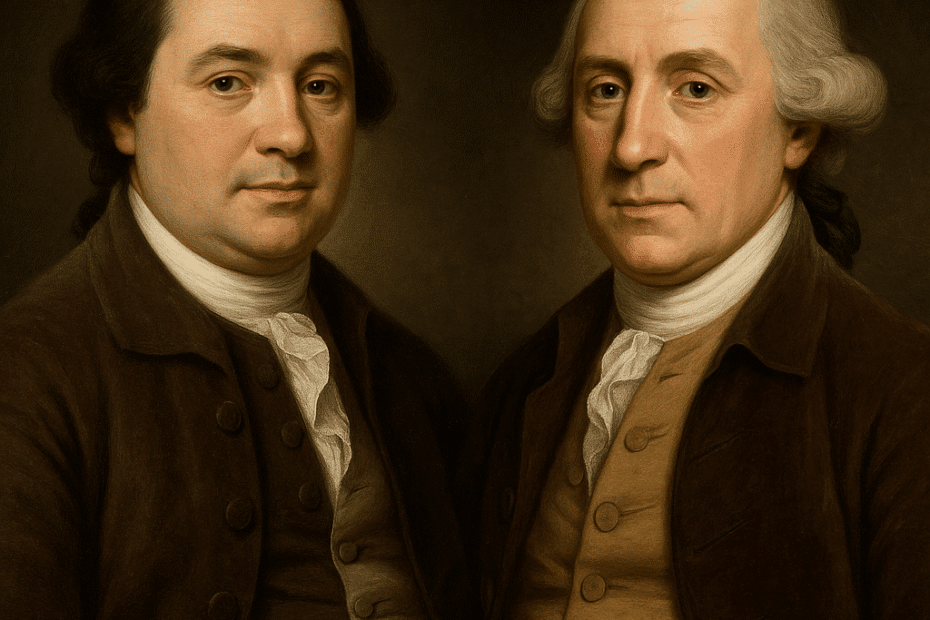 Gen AI Creation Elias Boudinot and Richard Stockton c1776