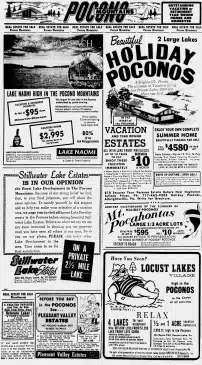 1965 Philadelphia Inquirer Pocono Advertisements scaled