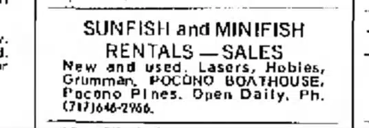 1971 Pocono Boathouse Classified