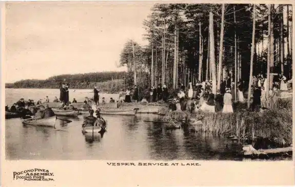 Lake Naomi Postcard Vesper Service2