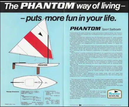 Phantom Sailboat Brochure