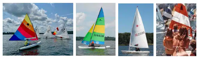 Sailboats Pocono Boathouse Sunfish Lasers Hobiecat Windsurfers