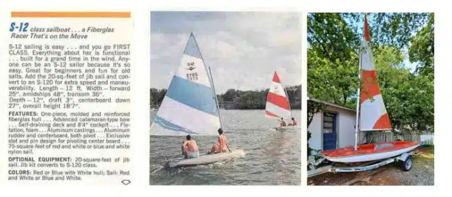 The Alumicraft S 12 Sailboat Pocono Boathouse 1970s