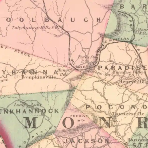 1872 Map Univ of Alabama Counties PA