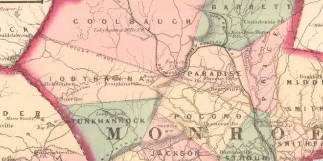 1872 Map Univ of Alabama Counties PA