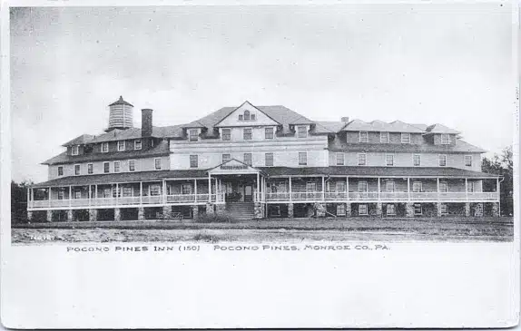 1913 Pocono Pines Inn Postcard