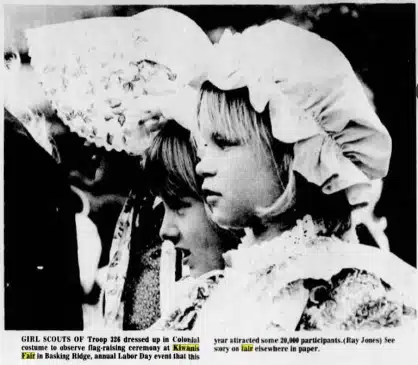 1976 Kiwanis Fair Girl Scouts Mr Local History Project Basking Ridge