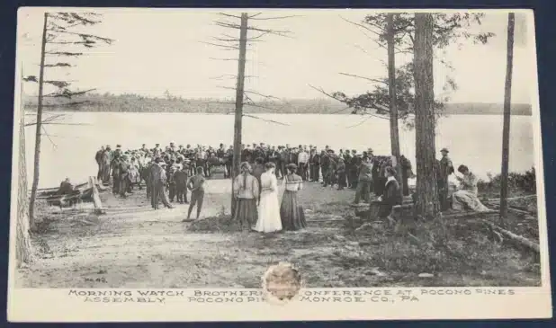 Morning Watch Brotherhood Conference Pocono Pines PA Postcard 1908