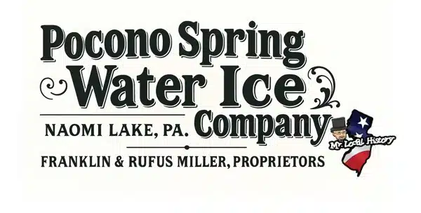Mr Local History Logo Pocono Spring Water Ice Company AI2 2