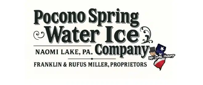Mr Local History Logo Pocono Spring Water Ice Company AI2 2