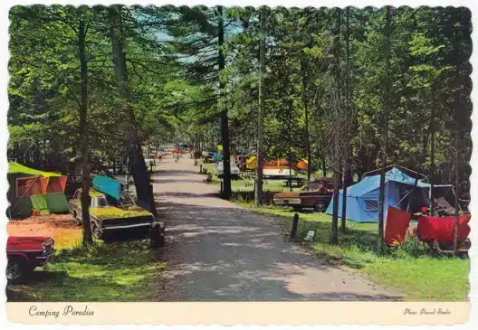 Pocono Camping Postcard