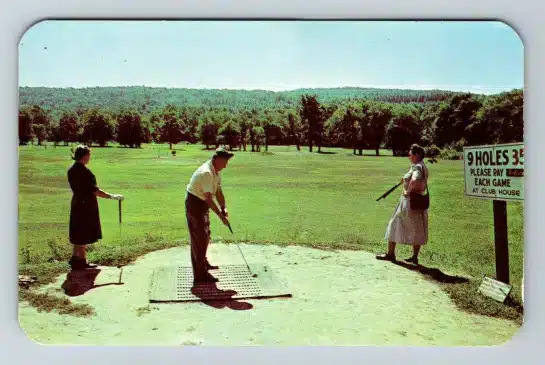 Pocono Megargles Golf 9 hole Postcard