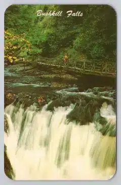 Postcard Bushkill Falls