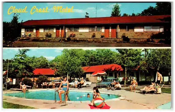 Postcard Cloud Crest Mt Pocono