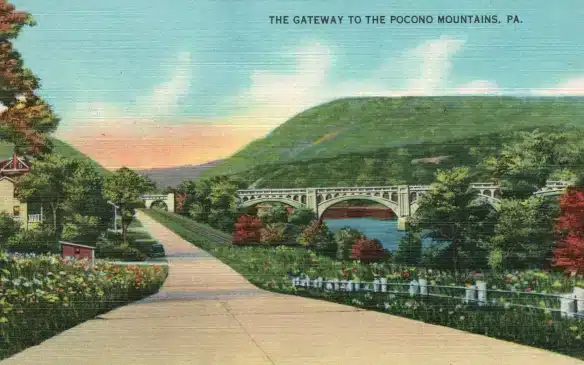 Postcard Gateway to the Poconos