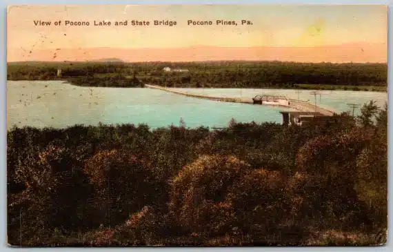 Postcard Pocono Lake