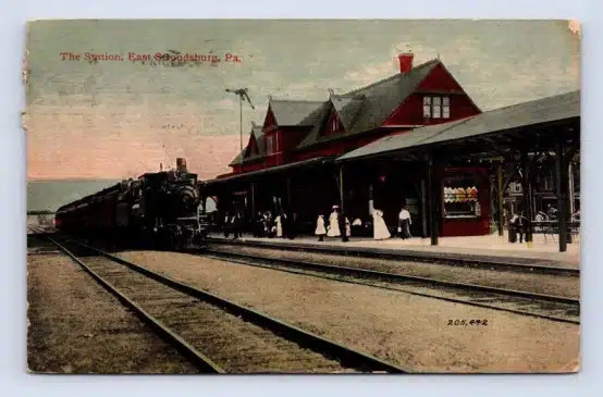 Strousburg Train Station c 1914