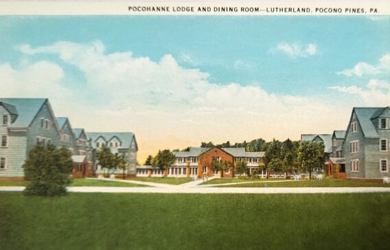 1931 POCONO PINES PA PC LUTHERLAND Pocohanne Lodge Dining Room