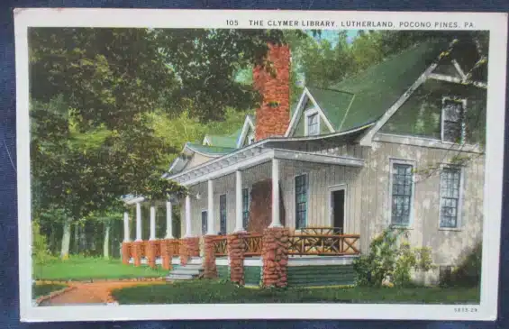 1938 Clymer Library Postcard