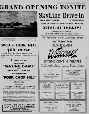 1960 Skyline Drive In Opening Jul 27 Ad Pocono Record scaled